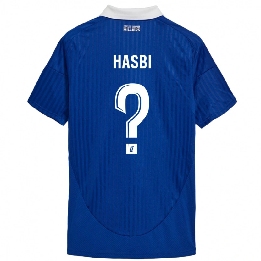 Danxen Kinder Walid Hasbi #0 Blau Weiß Heimtrikot Trikot 2024/25 T-Shirt Schweiz