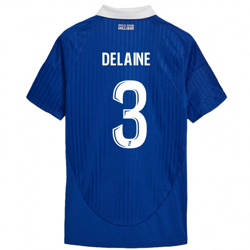 Danxen Kinder Thomas Delaine #3 Blau Weiß Heimtrikot Trikot 2024/25 T-Shirt Schweiz