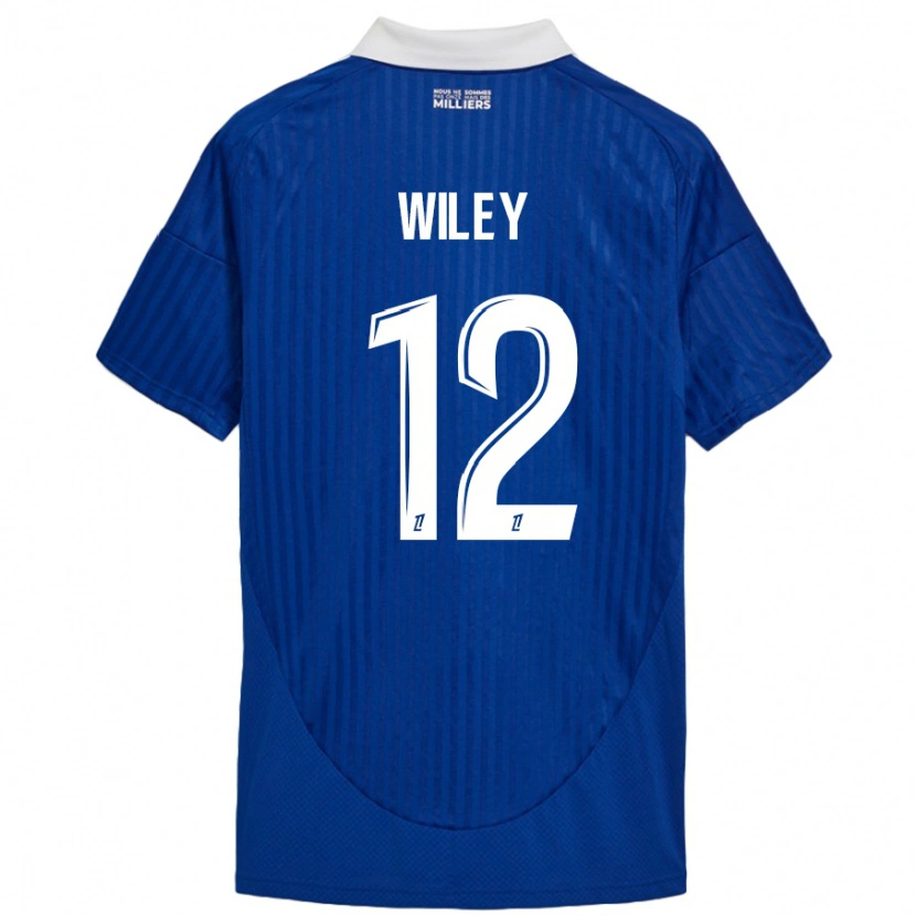 Danxen Kinder Caleb Wiley #12 Blau Weiß Heimtrikot Trikot 2024/25 T-Shirt Schweiz