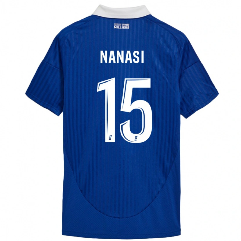 Danxen Kinder Sebastian Nanasi #15 Blau Weiß Heimtrikot Trikot 2024/25 T-Shirt Schweiz