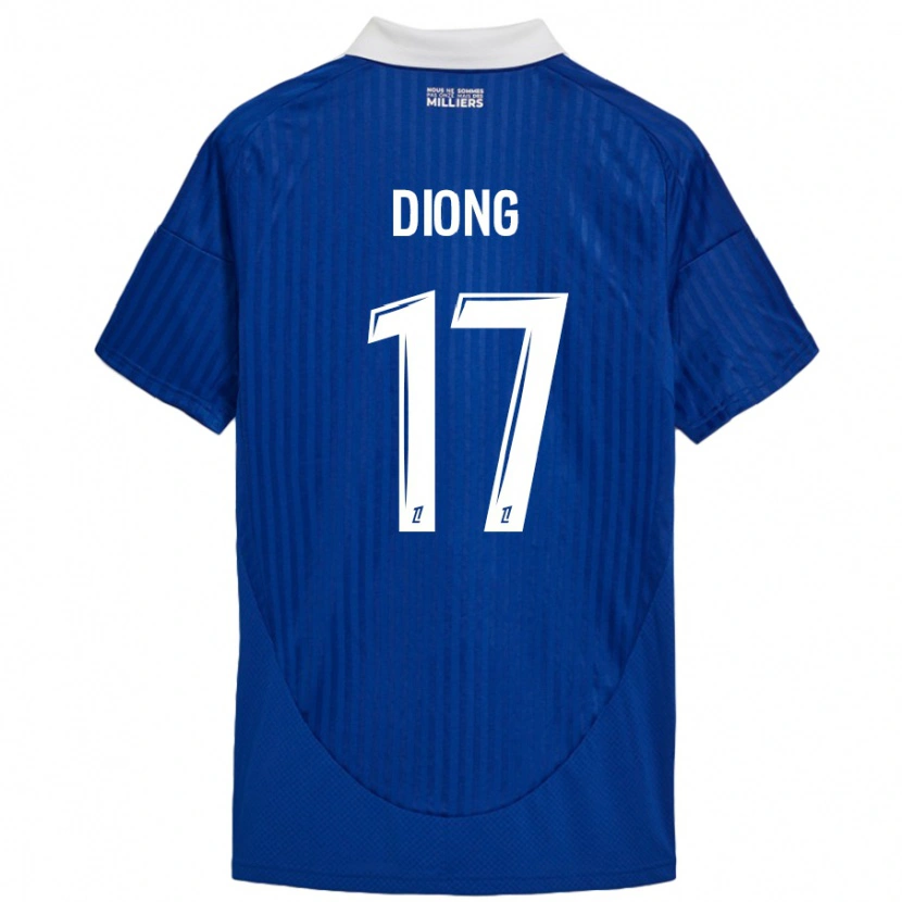 Danxen Kinder Pape Diong #17 Blau Weiß Heimtrikot Trikot 2024/25 T-Shirt Schweiz