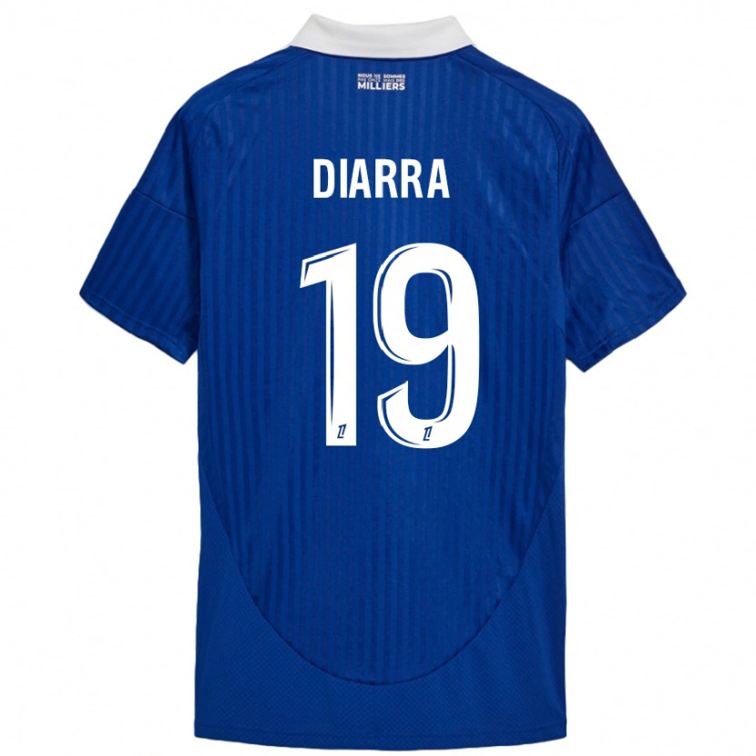 Danxen Kinder Habib Diarra #19 Blau Weiß Heimtrikot Trikot 2024/25 T-Shirt Schweiz