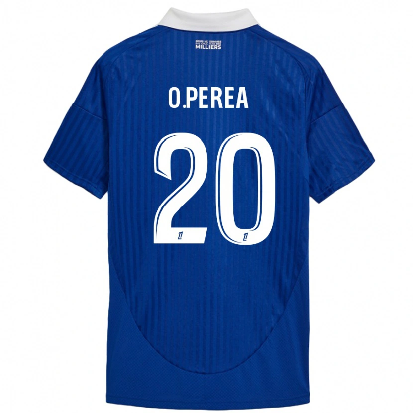 Danxen Kinder Óscar Perea #20 Blau Weiß Heimtrikot Trikot 2024/25 T-Shirt Schweiz