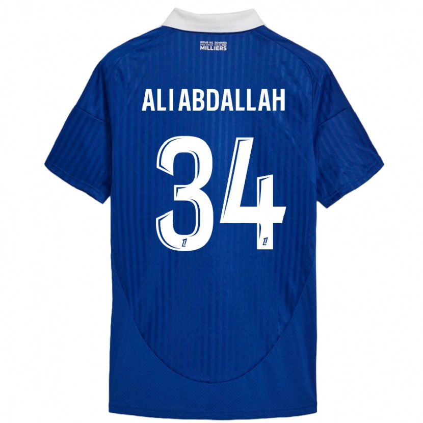 Danxen Kinder Aboubacar Ali Abdallah #34 Blau Weiß Heimtrikot Trikot 2024/25 T-Shirt Schweiz