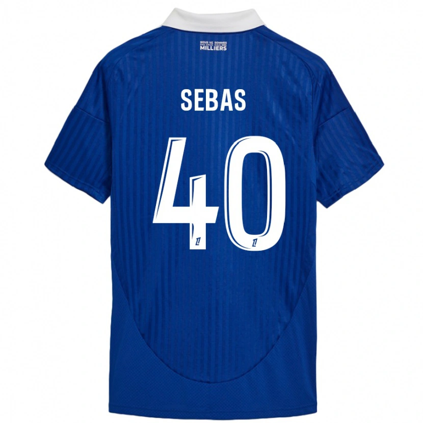 Danxen Kinder Jérémy Sebas #40 Blau Weiß Heimtrikot Trikot 2024/25 T-Shirt Schweiz