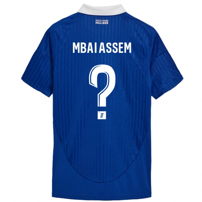 Danxen Kinder Chris Mbaï-Assem #0 Blau Weiß Heimtrikot Trikot 2024/25 T-Shirt Schweiz