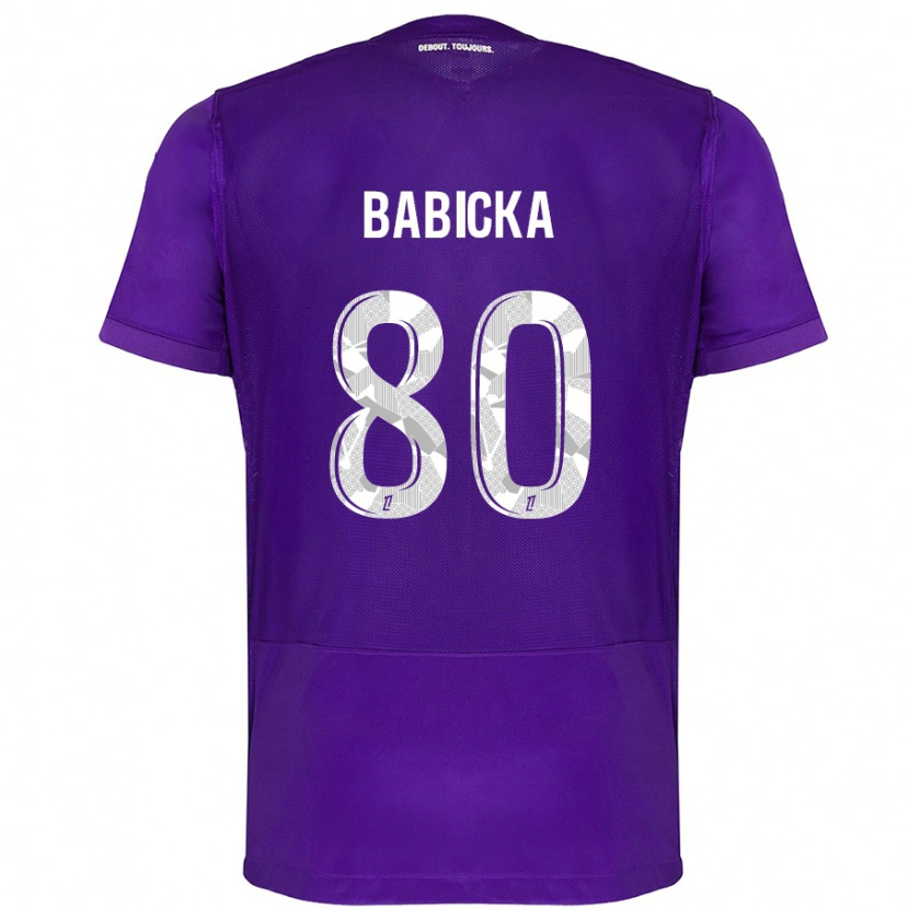 Danxen Kinder Shavy Babicka #80 Violett Weiß Heimtrikot Trikot 2024/25 T-Shirt Schweiz