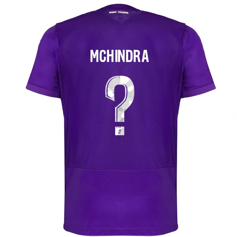 Danxen Kinder Naime Said Mchindra #0 Violett Weiß Heimtrikot Trikot 2024/25 T-Shirt Schweiz