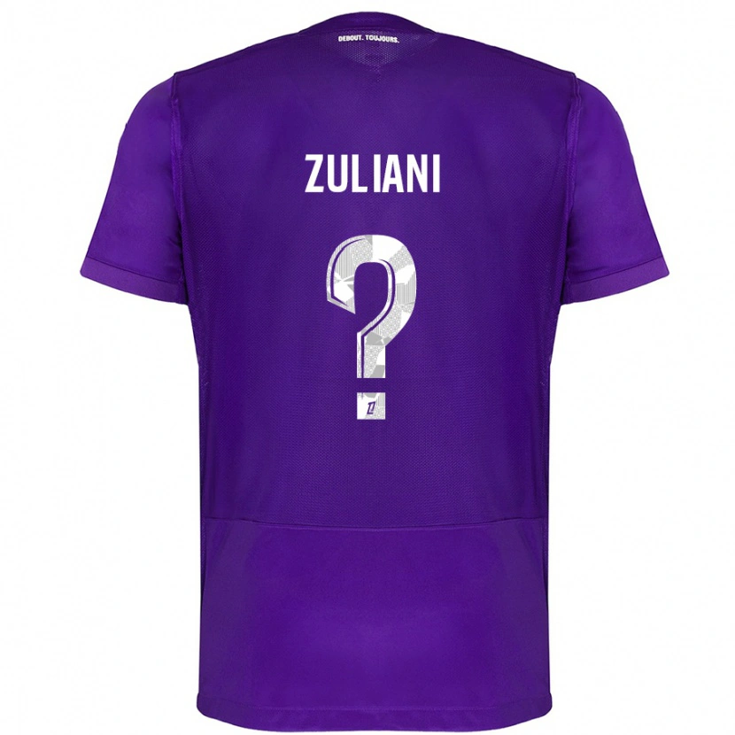 Danxen Kinder Edhy Zuliani #0 Violett Weiß Heimtrikot Trikot 2024/25 T-Shirt Schweiz