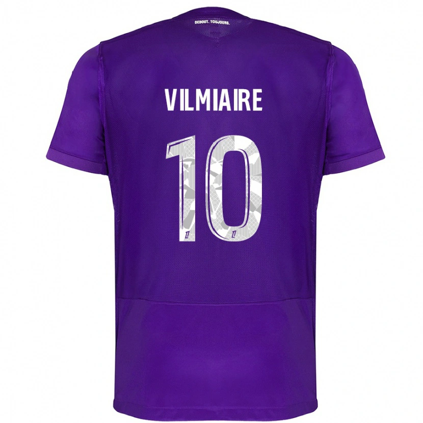 Danxen Kinder Kelly Vilmiaire #10 Violett Weiß Heimtrikot Trikot 2024/25 T-Shirt Schweiz