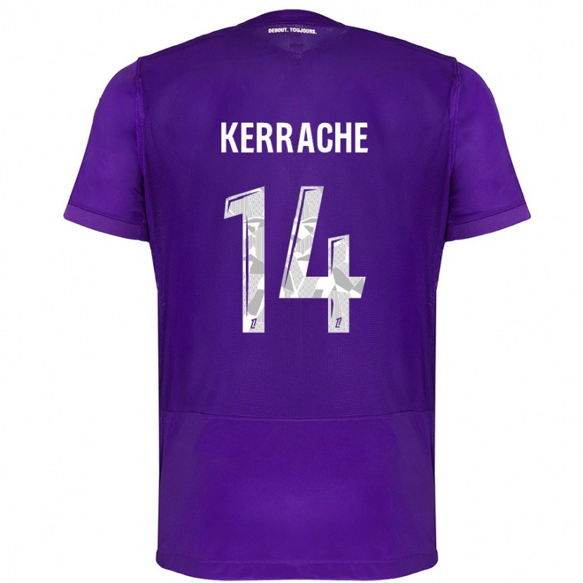 Danxen Kinder Marina Kerrache #14 Violett Weiß Heimtrikot Trikot 2024/25 T-Shirt Schweiz