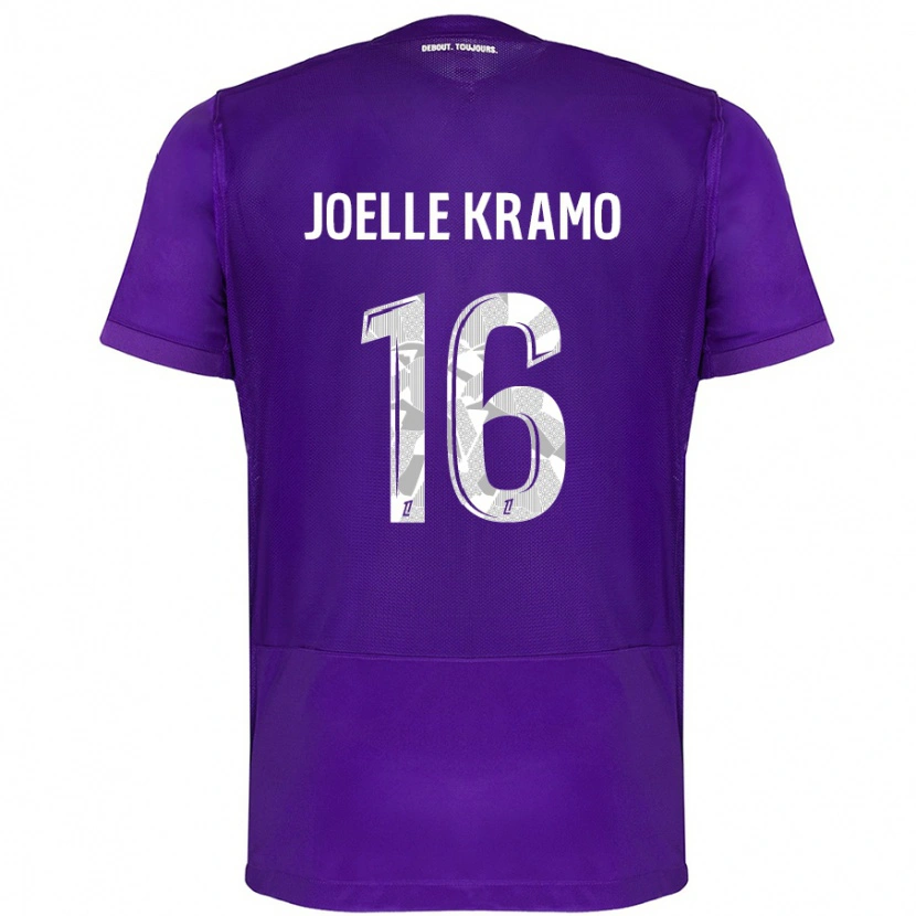 Danxen Kinder Marie Joelle Kramo #16 Violett Weiß Heimtrikot Trikot 2024/25 T-Shirt Schweiz