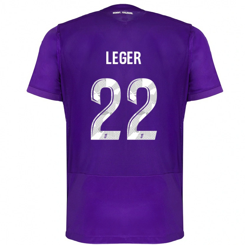 Danxen Kinder Christelle Léger #22 Violett Weiß Heimtrikot Trikot 2024/25 T-Shirt Schweiz