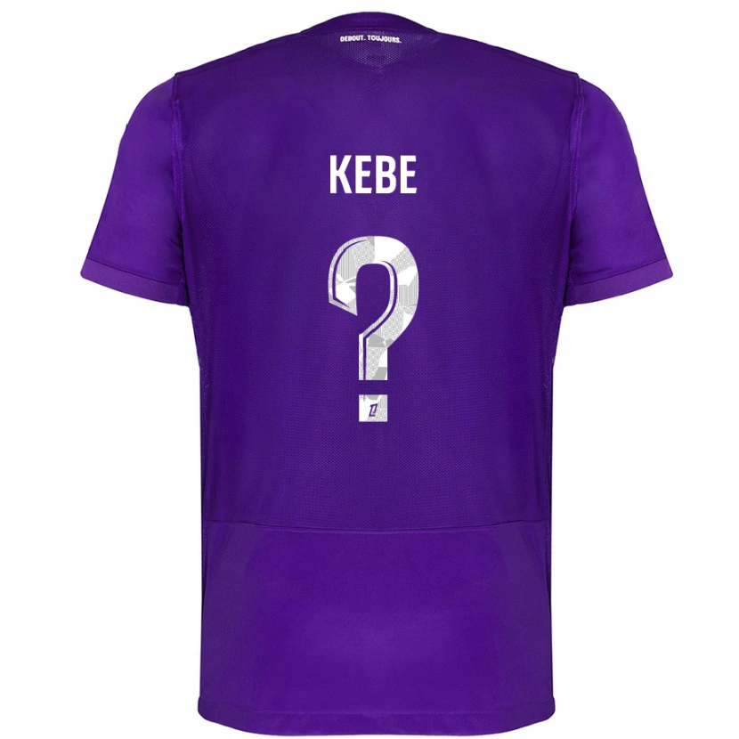 Danxen Kinder Mamadou Kébé #0 Violett Weiß Heimtrikot Trikot 2024/25 T-Shirt Schweiz