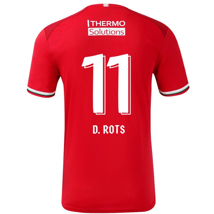 Danxen Kinder Daan Rots #11 Rot Weiß Heimtrikot Trikot 2024/25 T-Shirt Schweiz