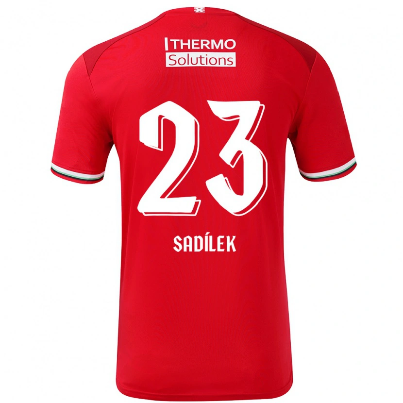 Danxen Kinder Michal Sadílek #23 Rot Weiß Heimtrikot Trikot 2024/25 T-Shirt Schweiz