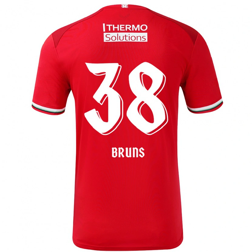 Danxen Kinder Max Bruns #38 Rot Weiß Heimtrikot Trikot 2024/25 T-Shirt Schweiz