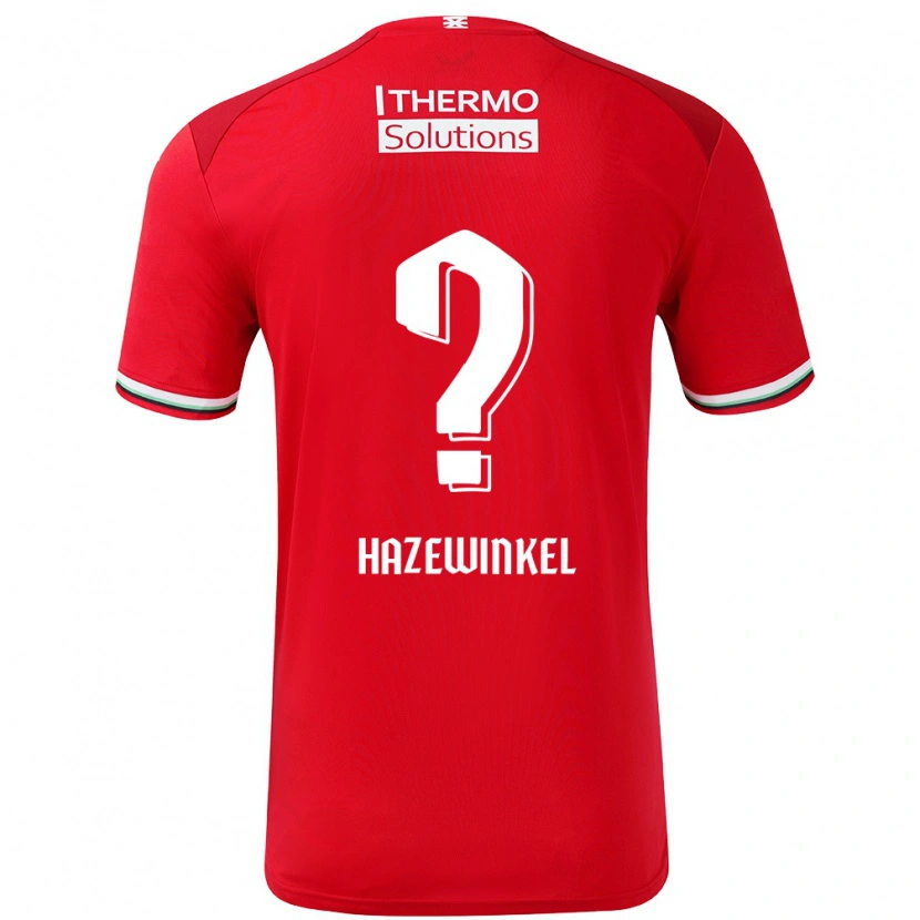 Danxen Kinder Ruben Hazewinkel #0 Rot Weiß Heimtrikot Trikot 2024/25 T-Shirt Schweiz