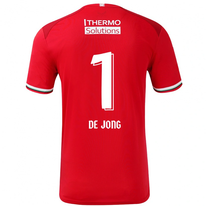 Danxen Kinder Daniëlle De Jong #1 Rot Weiß Heimtrikot Trikot 2024/25 T-Shirt Schweiz