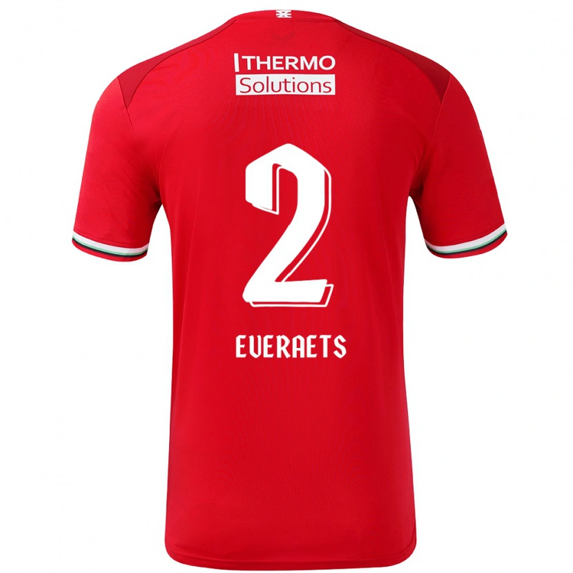 Danxen Kinder Kim Everaets #2 Rot Weiß Heimtrikot Trikot 2024/25 T-Shirt Schweiz