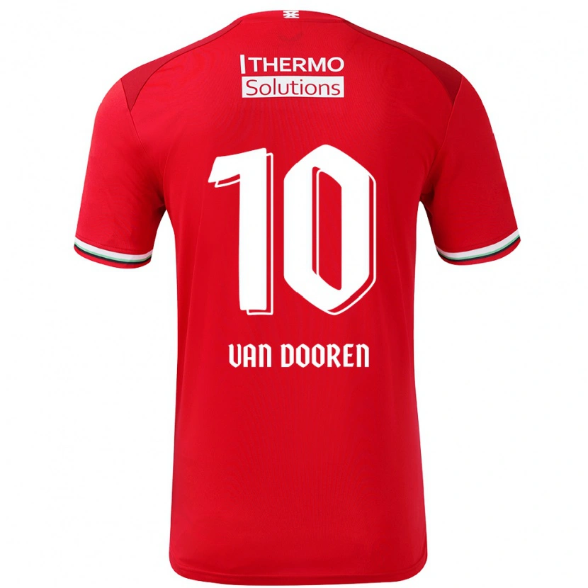 Danxen Kinder Kayleigh Van Dooren #10 Rot Weiß Heimtrikot Trikot 2024/25 T-Shirt Schweiz