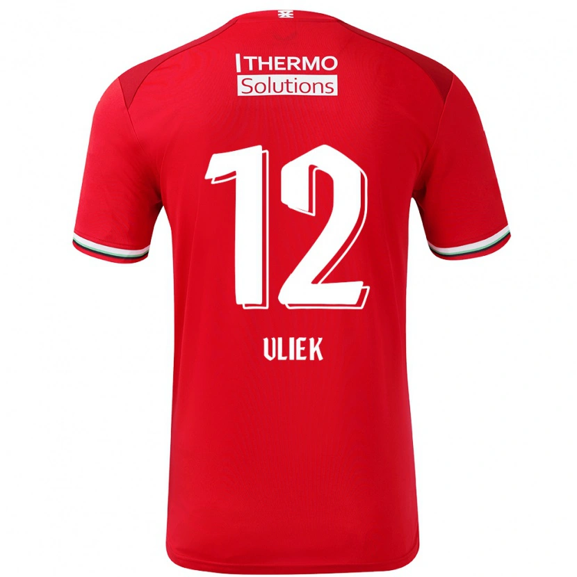 Danxen Kinder Leonie Vliek #12 Rot Weiß Heimtrikot Trikot 2024/25 T-Shirt Schweiz