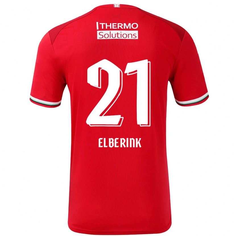 Danxen Kinder Eva Oude Elberink #21 Rot Weiß Heimtrikot Trikot 2024/25 T-Shirt Schweiz