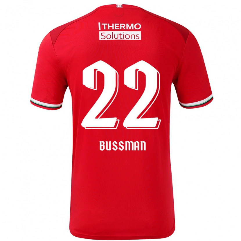 Danxen Kinder Fiene Bussman #22 Rot Weiß Heimtrikot Trikot 2024/25 T-Shirt Schweiz