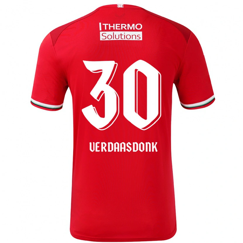 Danxen Kinder Suus Verdaasdonk #30 Rot Weiß Heimtrikot Trikot 2024/25 T-Shirt Schweiz