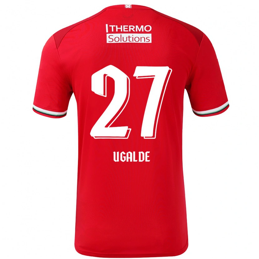 Danxen Kinder Manfred Ugalde #27 Rot Weiß Heimtrikot Trikot 2024/25 T-Shirt Schweiz