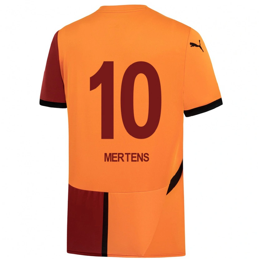 Danxen Kinder Dries Mertens #10 Gelb Rot Heimtrikot Trikot 2024/25 T-Shirt Schweiz