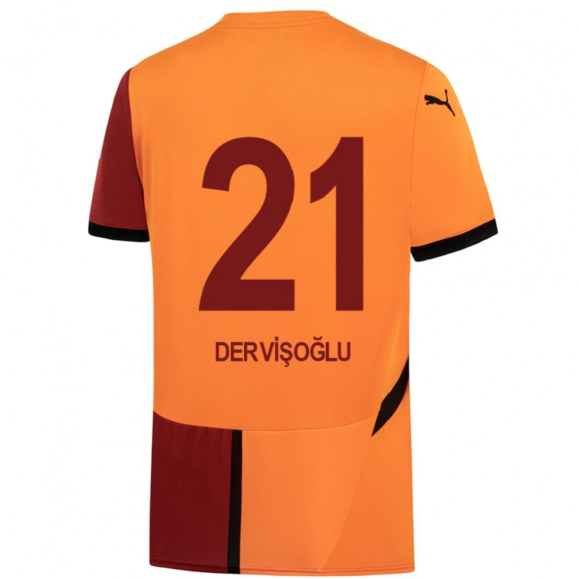 Danxen Kinder Halil Dervişoğlu #21 Gelb Rot Heimtrikot Trikot 2024/25 T-Shirt Schweiz