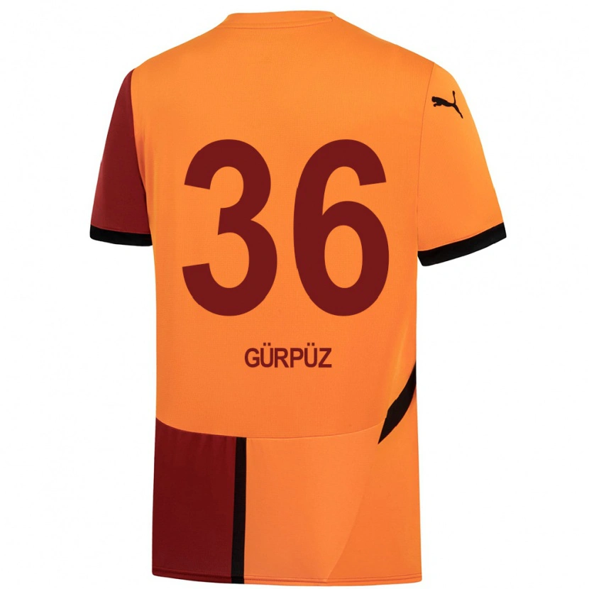 Danxen Kinder Gökdeniz Gürpüz #36 Gelb Rot Heimtrikot Trikot 2024/25 T-Shirt Schweiz