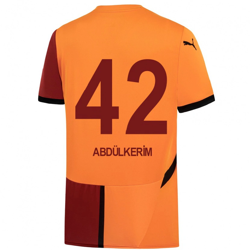 Danxen Kinder Abdülkerim Bardakcı #42 Gelb Rot Heimtrikot Trikot 2024/25 T-Shirt Schweiz