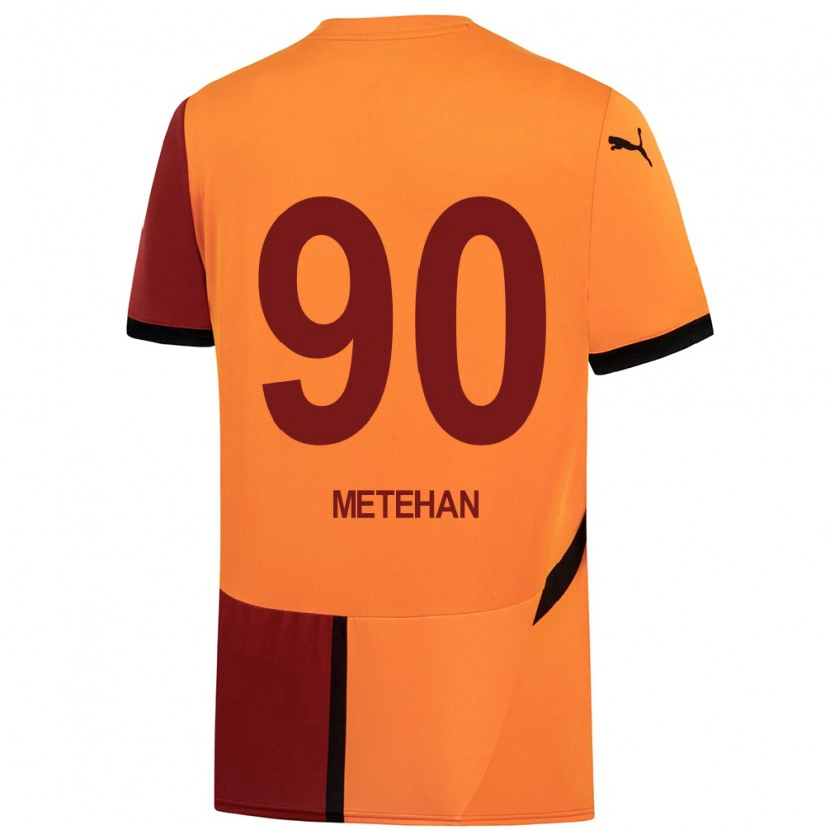 Danxen Kinder Metehan Baltacı #90 Gelb Rot Heimtrikot Trikot 2024/25 T-Shirt Schweiz