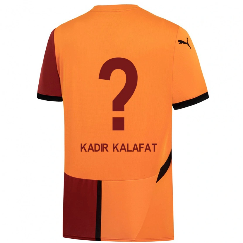 Danxen Kinder İsmail Kadir Kalafat #0 Gelb Rot Heimtrikot Trikot 2024/25 T-Shirt Schweiz