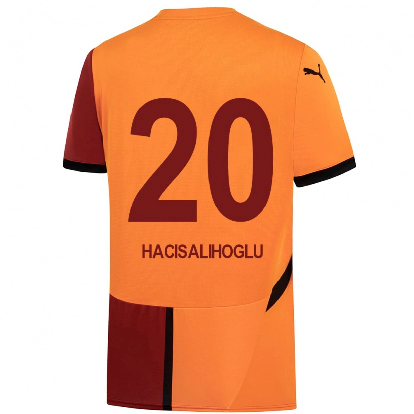 Danxen Kinder Arda Hacısalihoğlu #20 Gelb Rot Heimtrikot Trikot 2024/25 T-Shirt Schweiz