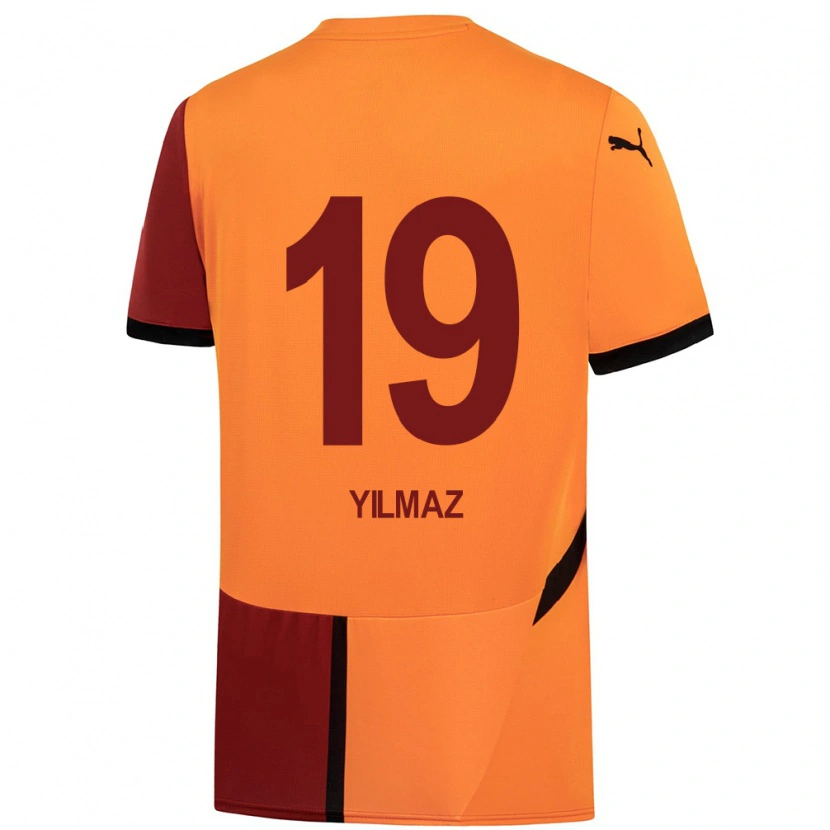 Danxen Kinder Zehra Yılmaz #19 Gelb Rot Heimtrikot Trikot 2024/25 T-Shirt Schweiz