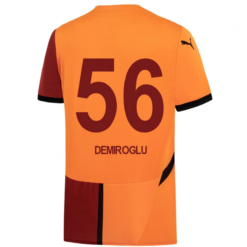 Danxen Kinder Baran Demiroğlu #56 Gelb Rot Heimtrikot Trikot 2024/25 T-Shirt Schweiz