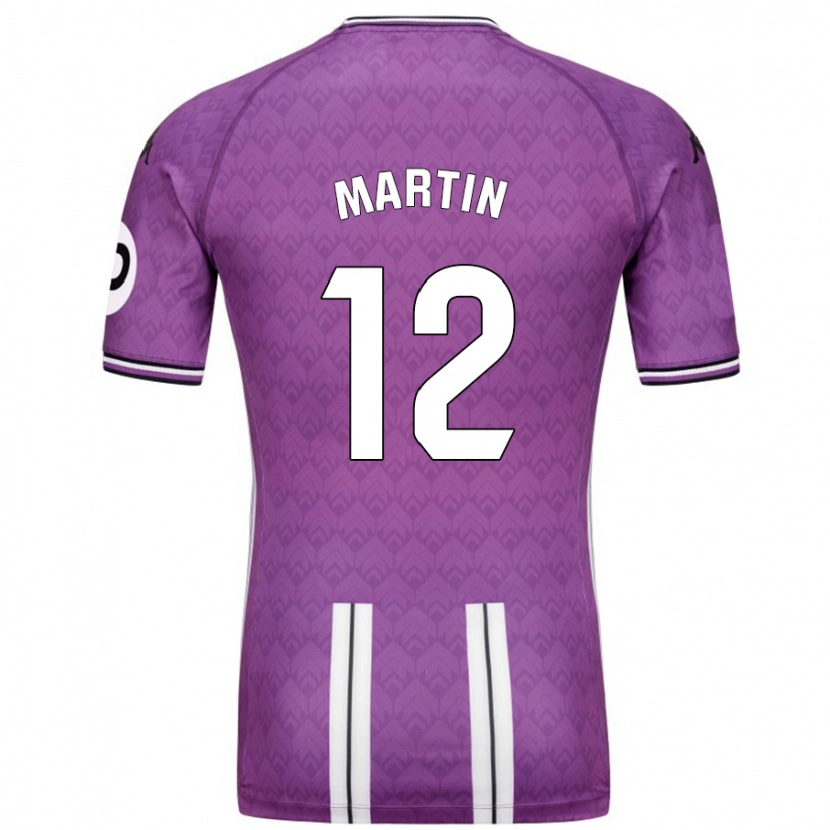 Danxen Kinder Mario Martín #12 Violett Weiß Heimtrikot Trikot 2024/25 T-Shirt Schweiz