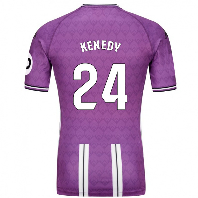 Danxen Kinder Kenedy #24 Violett Weiß Heimtrikot Trikot 2024/25 T-Shirt Schweiz