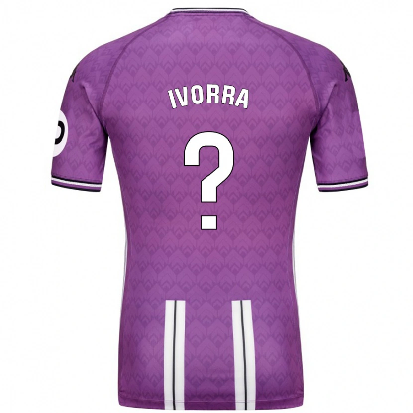 Danxen Kinder Iker Ivorra #0 Violett Weiß Heimtrikot Trikot 2024/25 T-Shirt Schweiz