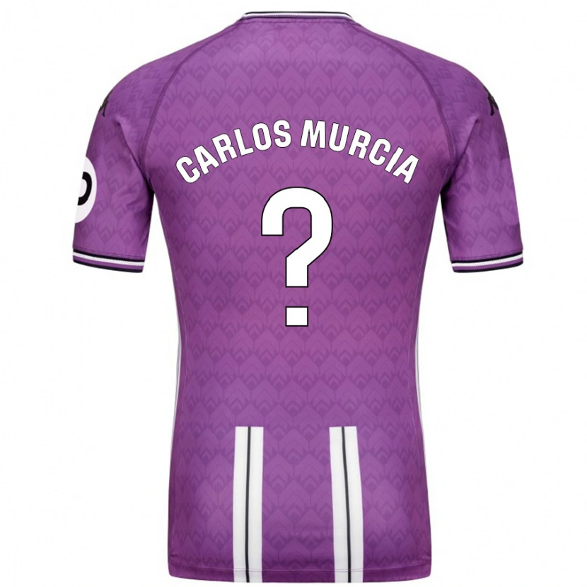 Danxen Kinder Juan Carlos Murcia #0 Violett Weiß Heimtrikot Trikot 2024/25 T-Shirt Schweiz