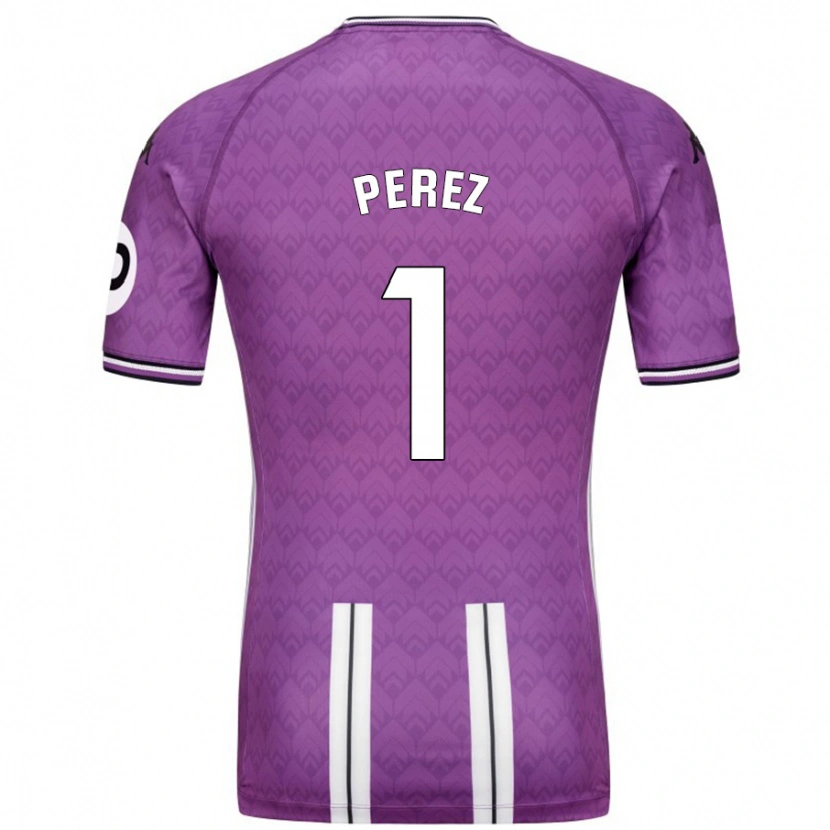 Danxen Kinder Fer Pérez #1 Violett Weiß Heimtrikot Trikot 2024/25 T-Shirt Schweiz