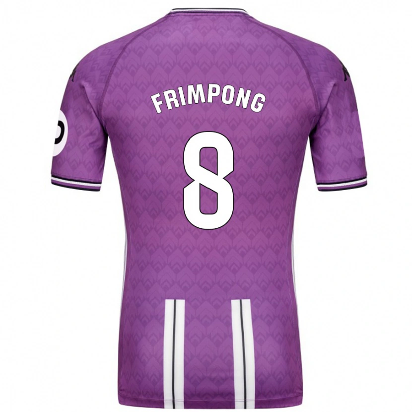 Danxen Kinder Eugene Frimpong #8 Violett Weiß Heimtrikot Trikot 2024/25 T-Shirt Schweiz