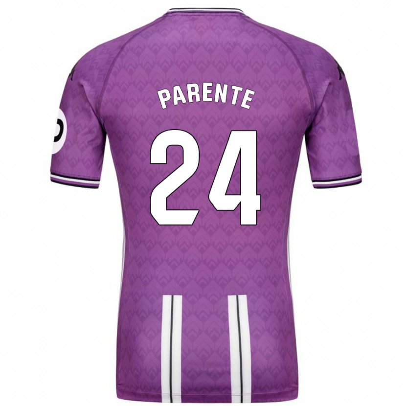 Danxen Kinder Iago Parente #24 Violett Weiß Heimtrikot Trikot 2024/25 T-Shirt Schweiz