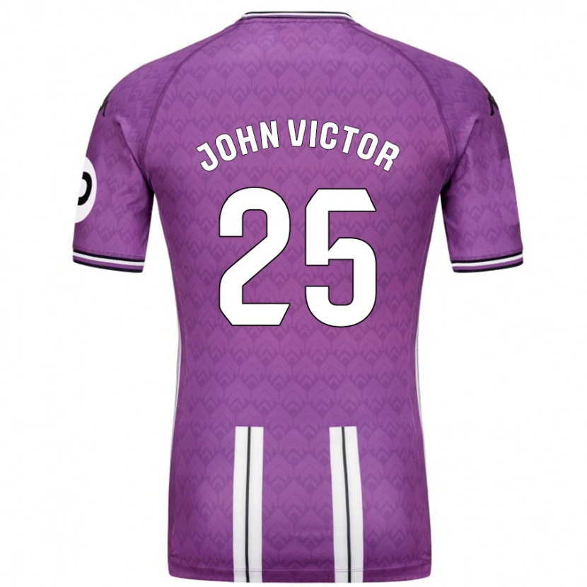 Danxen Kinder John Victor #25 Violett Weiß Heimtrikot Trikot 2024/25 T-Shirt Schweiz