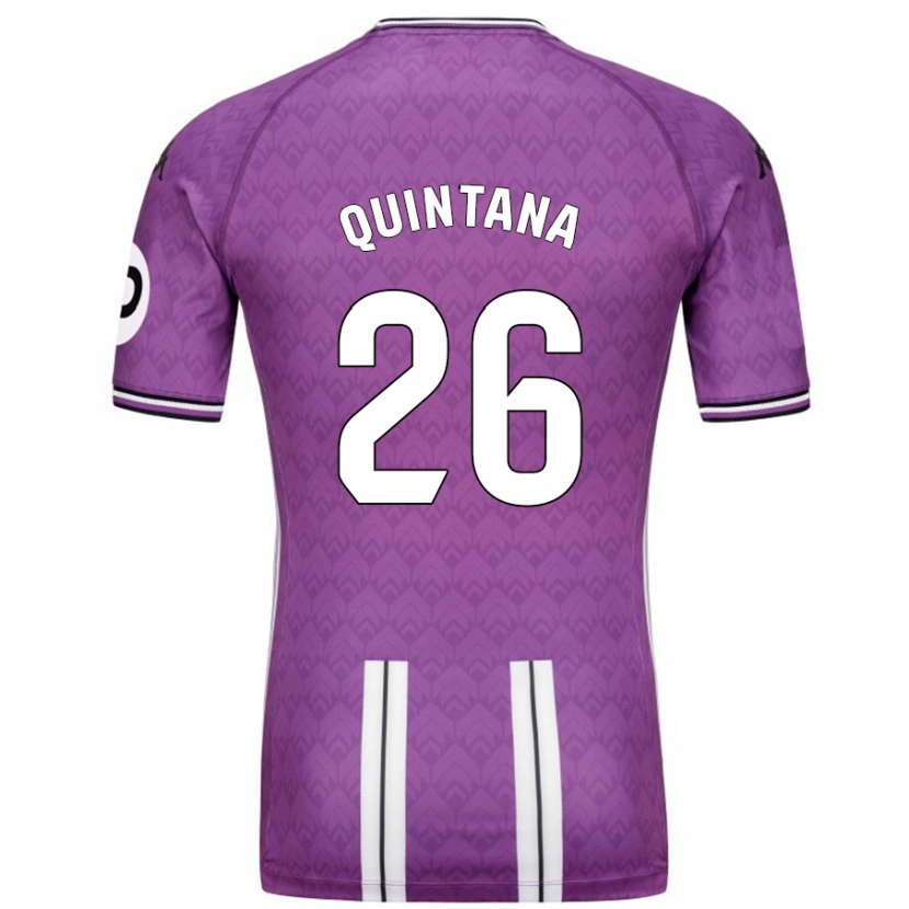 Danxen Kinder Alberto Quintana #26 Violett Weiß Heimtrikot Trikot 2024/25 T-Shirt Schweiz