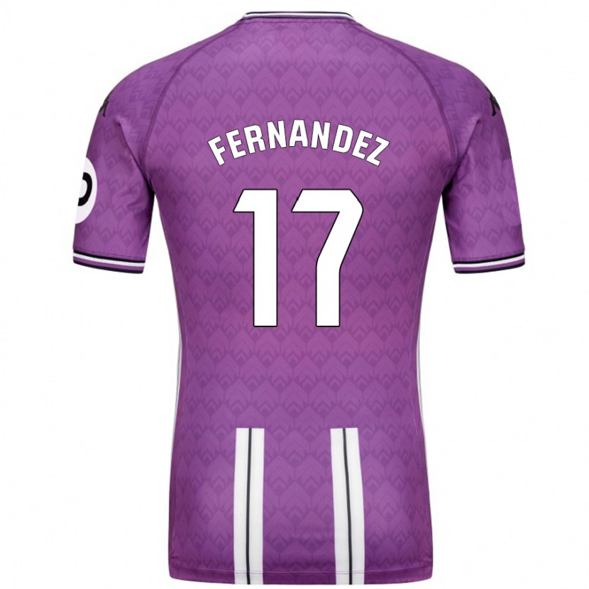 Danxen Kinder Dani Fernández #17 Violett Weiß Heimtrikot Trikot 2024/25 T-Shirt Schweiz