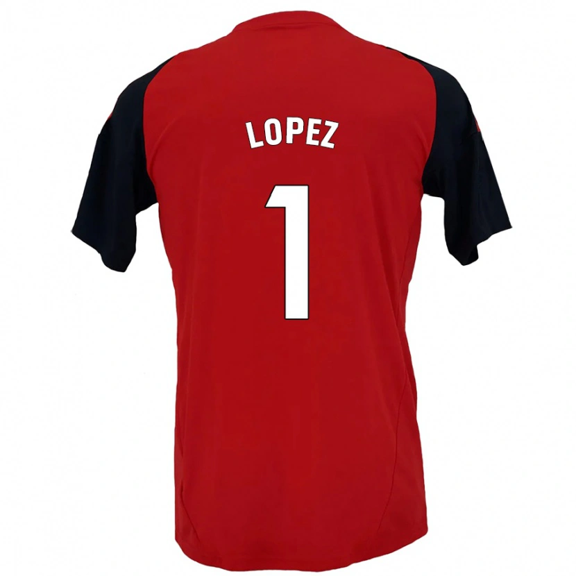 Danxen Kinder Luis López #1 Rot Schwarz Heimtrikot Trikot 2024/25 T-Shirt Schweiz